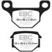 EBC HH PLAQUETTES ARRIERE FA093 DERBI TERRA 125 2007 montage 2