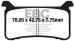 EBC HH PLAQUETTES FA700HH AVANT HONDA CB 1000 R ABS 2018-2020 MONTAGE 1