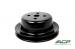 FORD MUSTANG 1965-1968 6 CYLINDRES POULIE DE POMPE A EAU NOIR SIMPLE GORGE water pump pulley 6 cylinder, single groove, black (5 inch od) ACP FM-EP001 C3OZ-8509-B