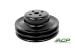 FORD MUSTANG 1965-1970 V8 289 302 390 428 POULIE DE POMPE A EAU NOIR DOUBLE GORGE water pump pulley w/ ac, 2 groove, black (5 13/16 inch od) ACP FM-EP002AP C6AZ-8509-A