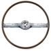 FORD MUSTANG 1968-1969 VOLANT 2 BRANCHES DELUXE GRAIN DE BOIS ET BLEU Steering Wheel 2-Spoke Deluxe Woodgrain Blue ACP FM-ES008FB C8MY-3600-A1B