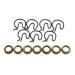 KIT BAGUES EN ACIER ET CLIPS A RESSORTS POUR SELECTEUR DE VITESSE HURST Hurst Shifter Accessory, Pit Pack - Steel Bushings 3327302