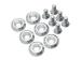 JEEP WRANGLER 1997-2006 TJ SET DE VIS ET BOULON POUR CAPOT External hood hardware set SCOTT DRAKE JP-120010-BL