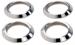JEEP WRANGLER 2007-2010 JK AC Vent Bezel Trim 4 piece set SCOTT DRAKE JP-180000-AL