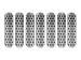 JEEP 2007-2014 JK INSERTS DE GRILLE NOIR Grille Inserts Black SCOTT DRAKE JP-190008-BLACK