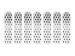 JEEP 2007-2014 JK INSERTS DE GRILLE POLI Grille Inserts Polished SCOTT DRAKE JP-190008-POLSH
