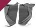 FORD MUSTANG 1964-1966 COUPE FASTBACK KIT DE TAPIS POUR PANNEAUX D INTERIEUR PONY ROUGE BORDEAUX Pony kick panel Carpet Maroon SCOTT DRAKE KPC-CPFB-MR (2)