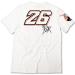 MOTO GP T-shirt Homme Officiel PEDROSA 26 BLANC* (2)