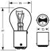 1x AMPOULE  12v 21/5w rouge* (2)