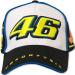 MOTO GP Casquette Adulte Officiel VRMCA50504 VALENTINO ROSSI 46 BLANC NOIR*