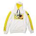 MOTO GP Sweat a capuche Homme Officiel VALENTINO ROSSI 46 BLANC JAUNE