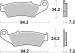 SBS RSI PLAQUETTES FREIN 694RSI AVANT SUZUKI DR 650 SE/T-W 1996-2012