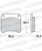 SBS DC DUAL CARBONE PLAQUETTES RACING SBS 523 DC BONNEVILLE 750 1976-1981 (uniquement sur circuit)