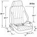 FORD MUSTANG 1965-1970 KIT SIEGE SPORT RALLY 1000 + FIXATION Sport Seat Kit PROCAR 27-0001 (2)