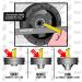 CHEVROLET GMC HUMMER CADILLAC BUICK POULIE VILEBREQUIN SUV TRUCK LS 4.8L 5.3L 6.0L ACDelco GM Genuine Parts Harmonic Balancers 19300488 (3)