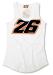 MOTO GP Debardeur Femme Officiel DANI PEDROSA 26 BLANC*