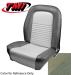 FORD MUSTANG 1967 COUPE CABRIOLET FASTBACK PAIRE DE COUVRE SIEGE AVANT IVY GOLD TMI Standard Sport Seat Upholstery 43-70807-2503-2286