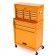 SERVANTE D ATELIER RANGEMENT CAISSE COFFRE A OUTILS D`ATELIER ORANGE* (2)