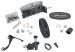 FORD MUSTANG 1965-1972 KIT MAITRE CYLINDRE WILWOOD DOUBLE BOL SANS ASSISTANCE COMPACT ALUMINIUM NOIR Wilwood Aluminum Master Cylinders 261-14158-BK