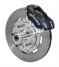 FORD MUSTANG 1965-1969 V8 KIT ETRIERS 4 PISTONS NOIR MANUELLE OU AUTOMATIQUE Forged DynaPro 6 Big Brake Front Disc black WILWOOD 140-11072 ok